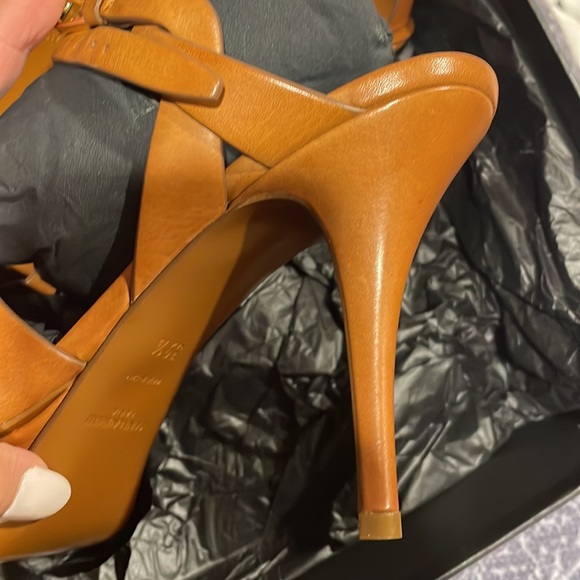 SAINT LAURENT TRIBUTE 75 LEATHER SANDAL NWB - Picture 7 of 9